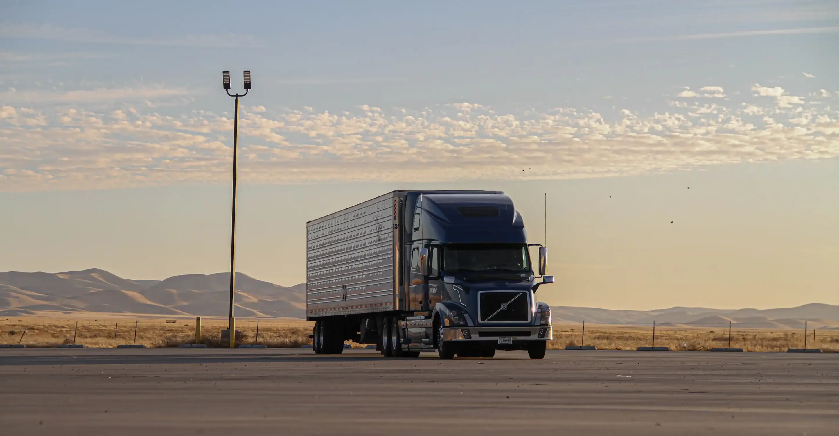Truck fleet featured on the StanMarc Consulting logistics website